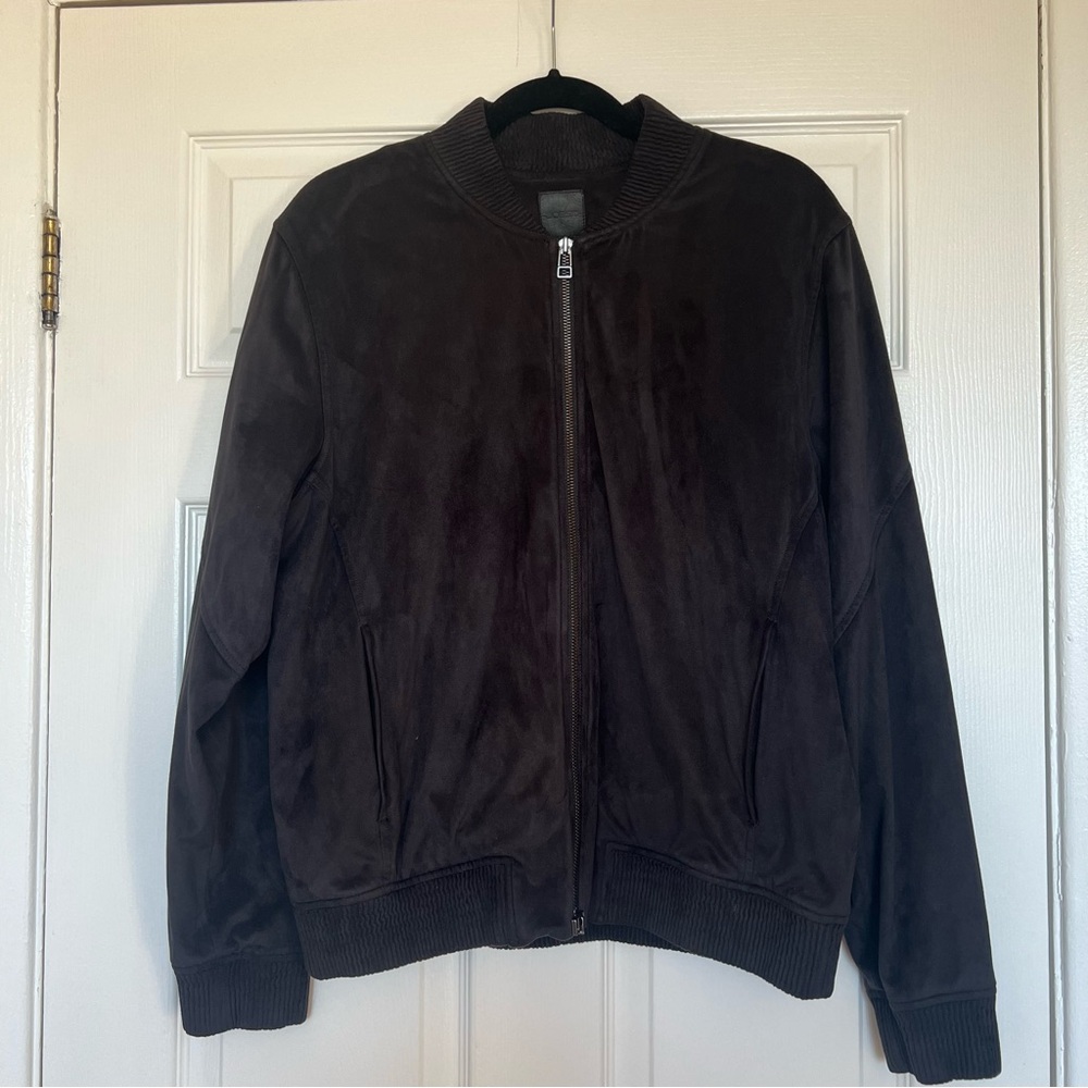 Joe’s Jeans Men's Brown Suede Bomber Jacket